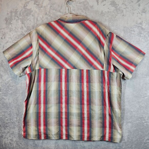Columbia Mens XXL Omni-Shade Plaid Short Sleeve Button-Up Shirt vented - Picture 2 of 12